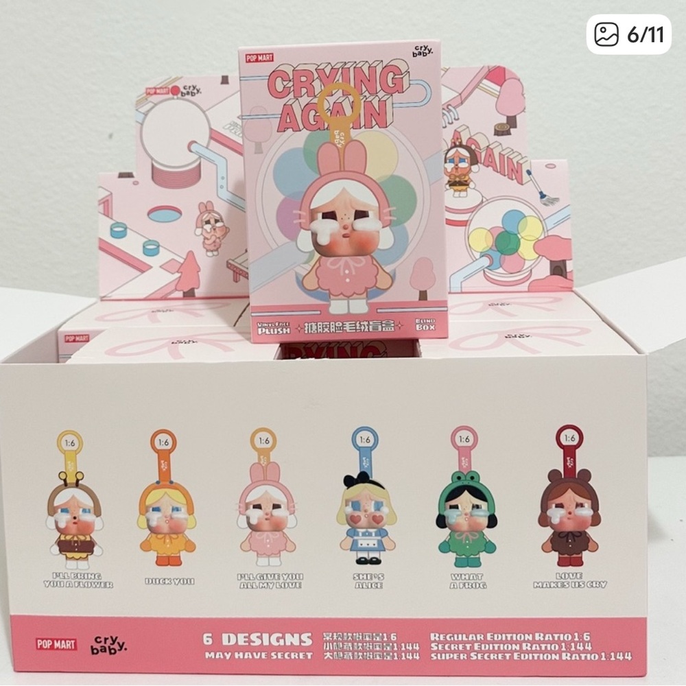Pop Mart Authentic Unopened Crybaby Crying Again - Blind Box - Picture 4 of 4